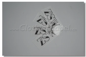 

custom soft rubber labels, TPU material, semi-transparent color, one side printing