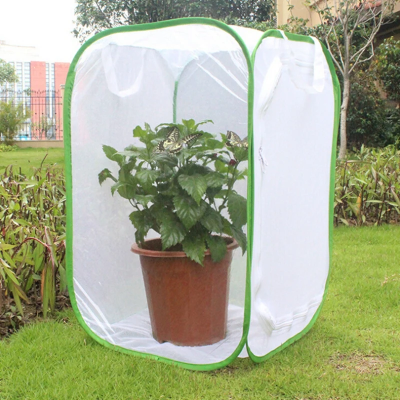 

USA Seedling Cultivation Insect-proof Box Butterfly Observation Cage Pot Foldable Butterfly Habitat for Garden Supplies