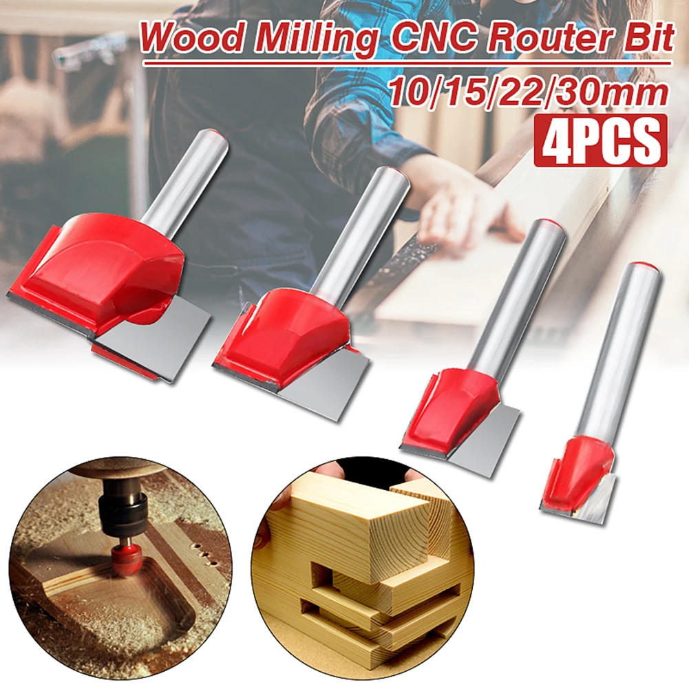 

4Pcs 6mm Wood Cutter Engraving Knife Shank Router Bit Milling Cutters Wood Cutting for Mill Woodworking Hand Tools Drop shipping