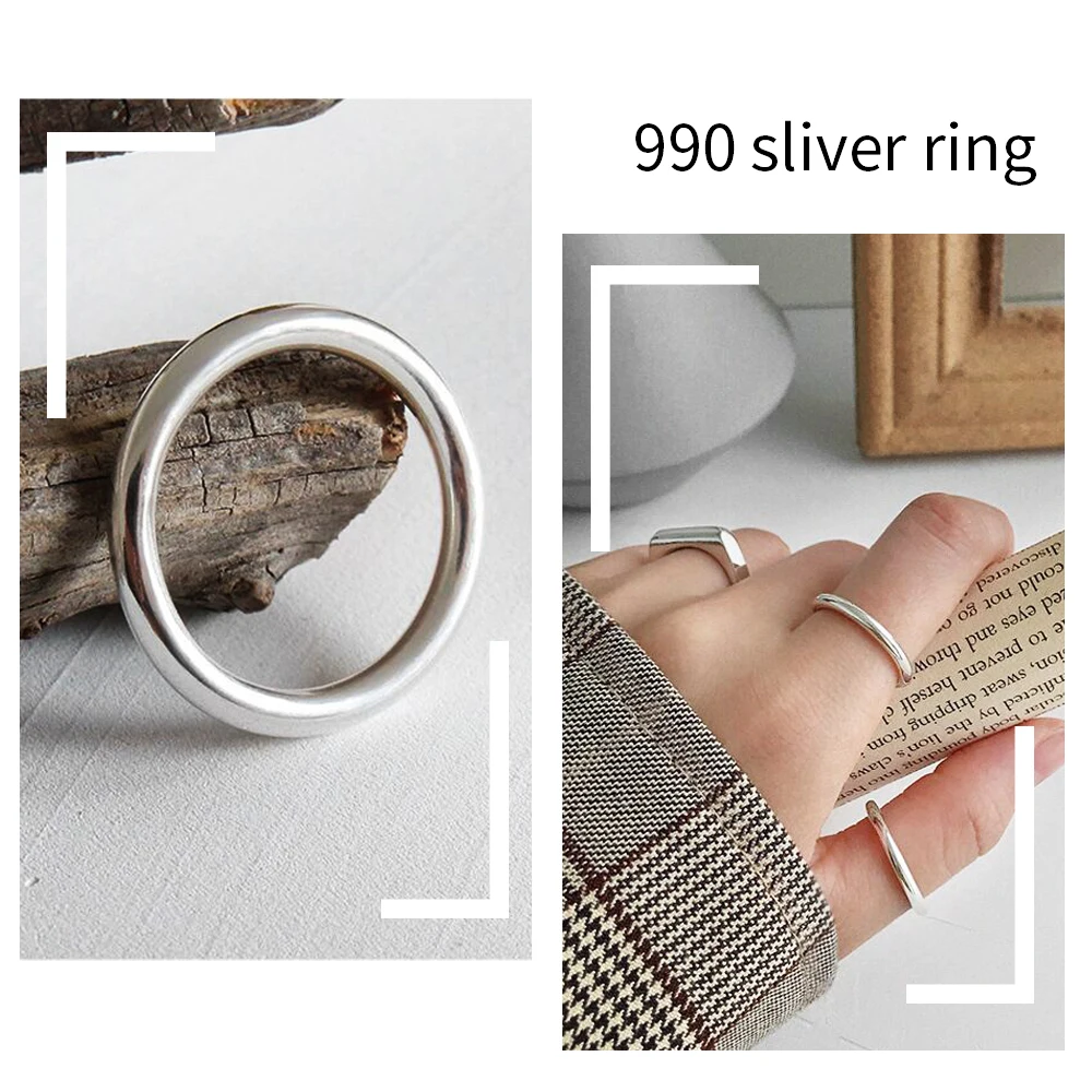 990 silver rings