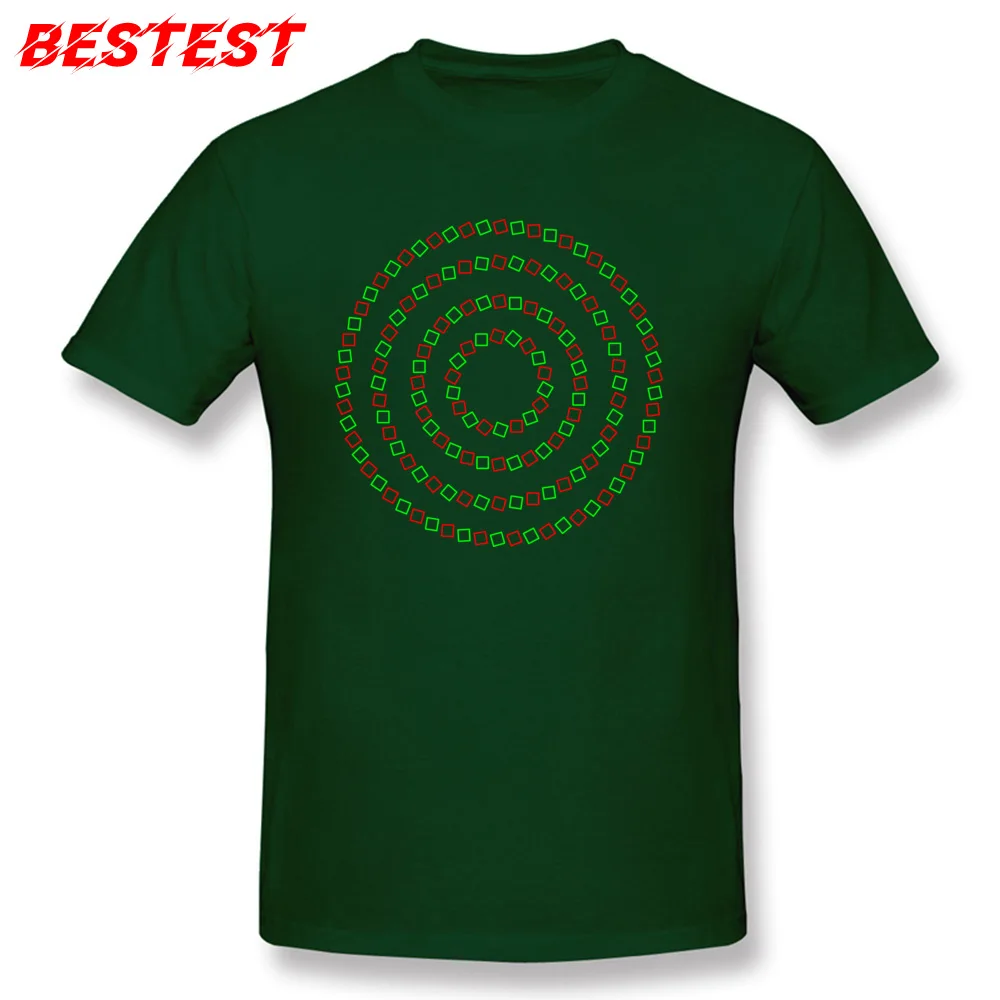 4 Perfect Circles Optical Illusion Party Lovers Day All Cotton Round Collar Men Tops & Tees T-shirts Newest Short Sleeve Tshirts 4 Perfect Circles Optical Illusion dark