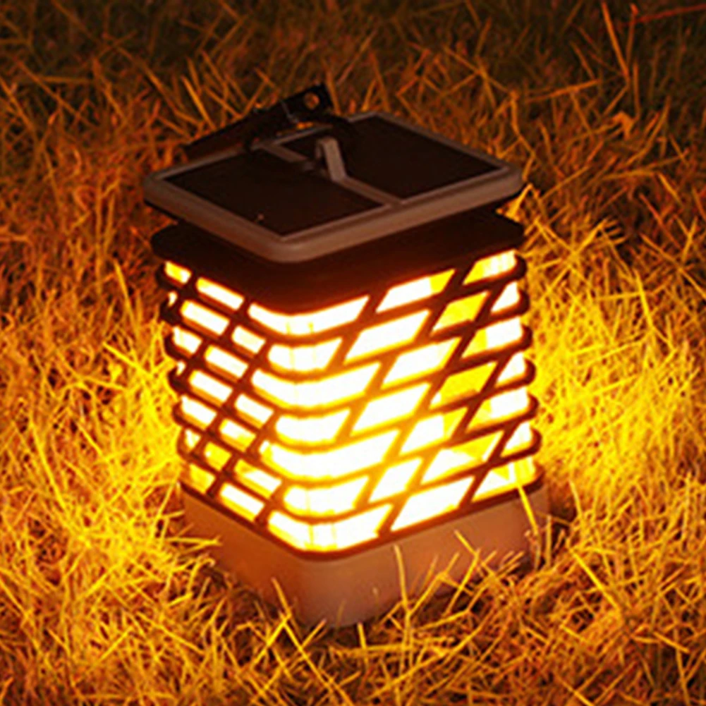 Outdoor Waterproof Solar LED Flickering Flame Torch Light Garden Yard Lawn Lamp