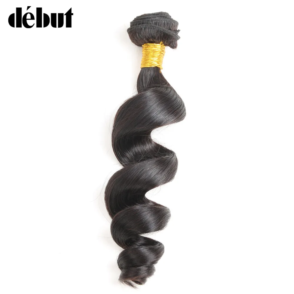 Debut Brazilian Hair Weave Bundles Loose Wave 100% Human Hair Bundles 1 Piece 10-28inch Non Remy Hair Extension Free Shipping