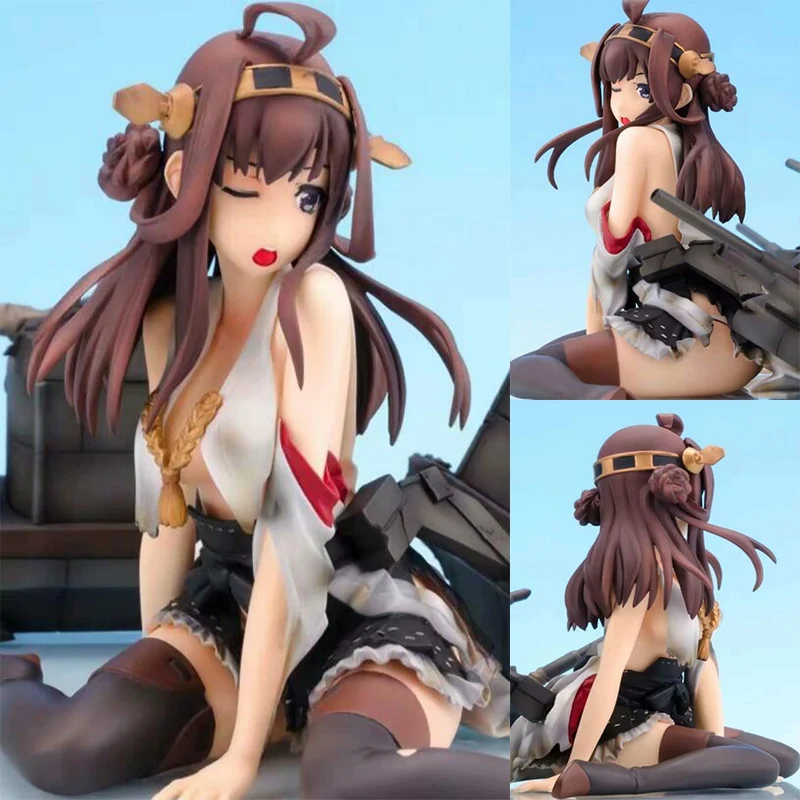 

Action figure toys sexy anime Kantai Collection Kongo painted toy sitting Ver. doll gift RA301
