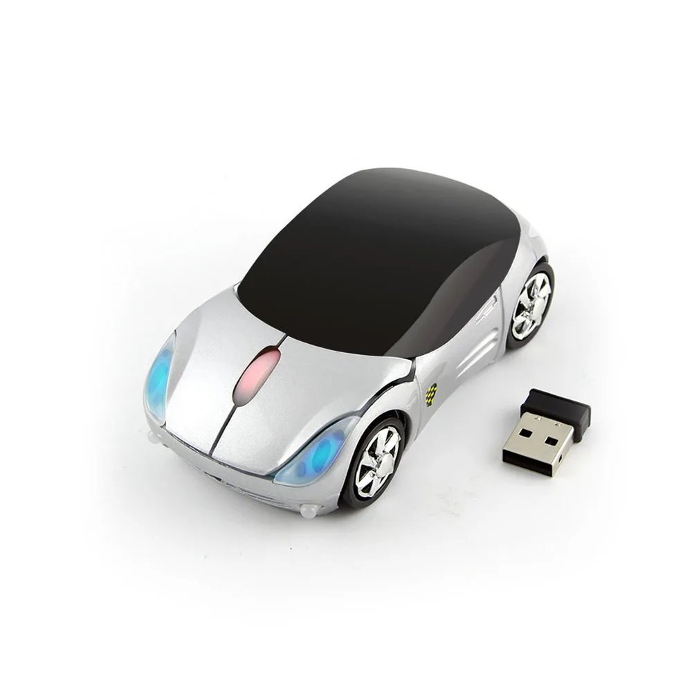 CHUYI Mini Wireless Sports Car Mouse Optical Computer Ergonomic Gaming Mouse Wireless Mice For Xiaomi Laptop Notebook Gamer Gift