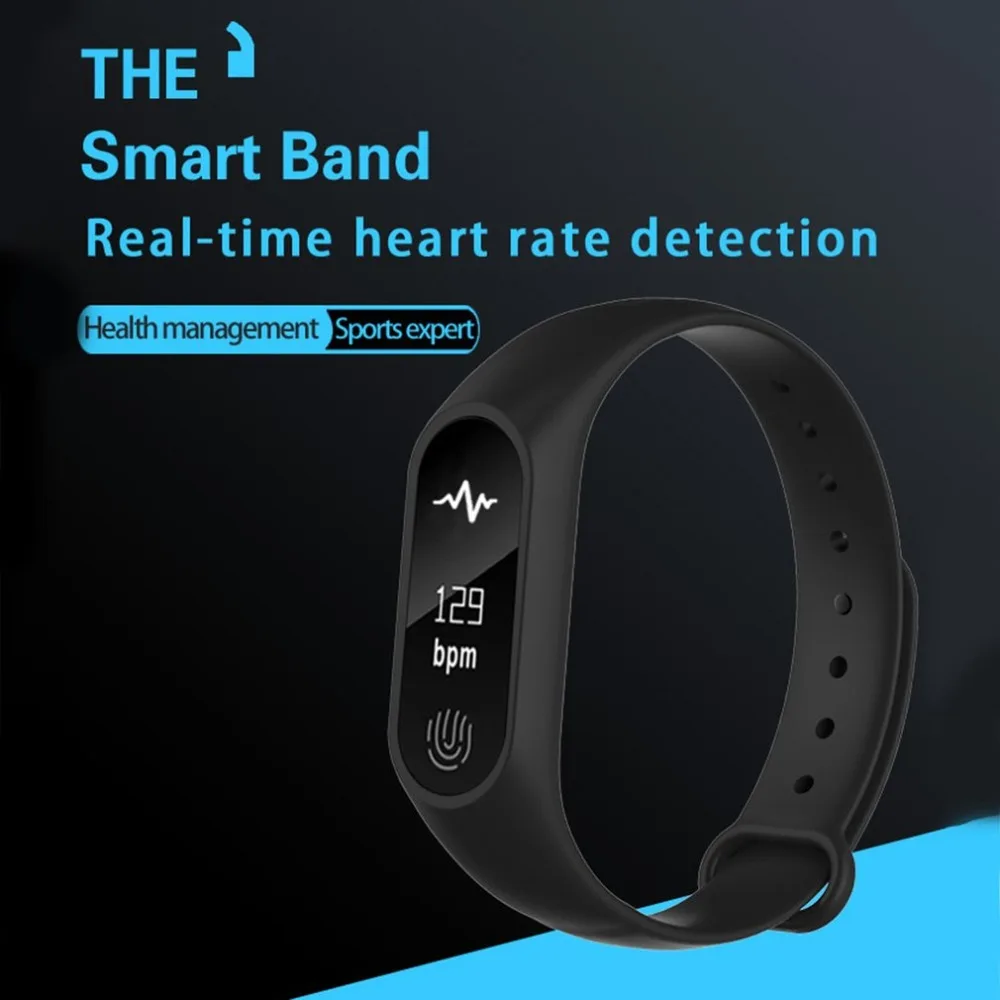 

M2 Plus 0.86 Inch Heart Rate Blood Pressure Wristband Smart Watches Band Sports Bracelet For iOS Android