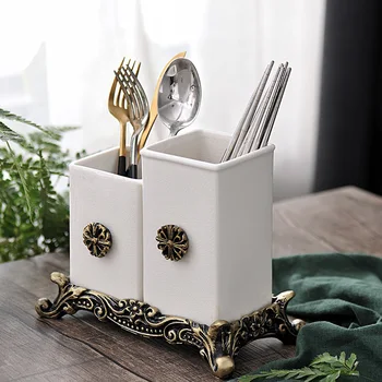 

Ceramic Chopsticks cage Household Drain Chopsticks rack Chopsticks Box Kitchenware Storage Rack wx9081716