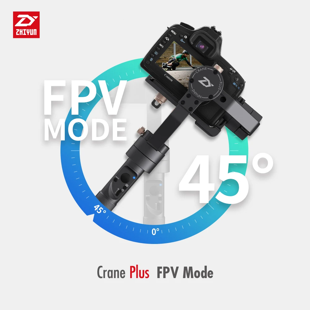 Ручной Стабилизатор Zhiyun Crane plus для цифровых зеркальных камер 3 осевой шарнирный
