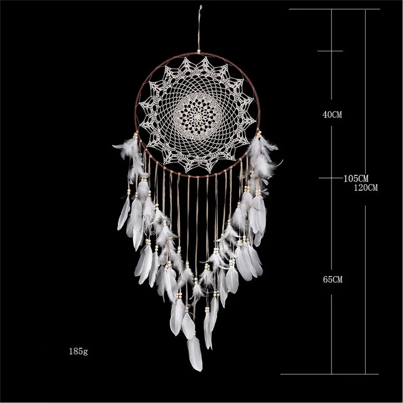 

Lace Dreamcatcher Wind Chimes Nordic Dreamcatcher Wall Hanging Creative Wind Chimes Home Decor Wedding Decoration coffee & black