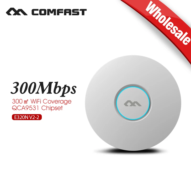 

COMFAST Wireless AP 300Mbps Ceiling AP 802.11b/g/n ATHEROS MTK7620 Indoor AP 48V POE Power 16 Flash WiFi Access Point CF-E320NV2