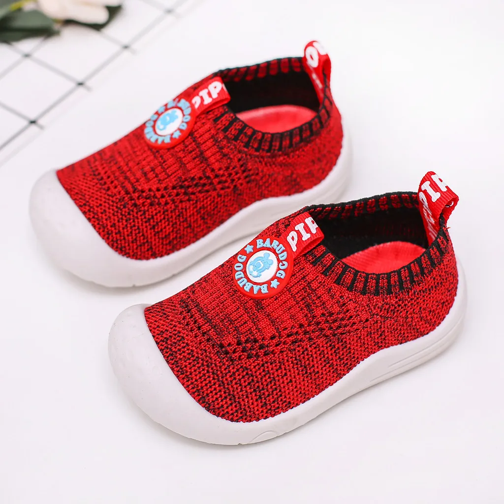 Детская обувь для малышей однотонные Мягкие сетчатые носки маленьких девочек и