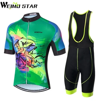 

Cycling Jersey Men Summer Short Sleeve Bike Jersey Breathable Ropa Ciclismo Outdoor Biking Clothing Gel Pad Bib Shorts Sets
