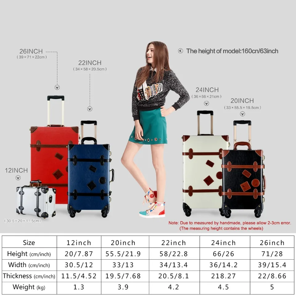 22 inch trolley suitcase
