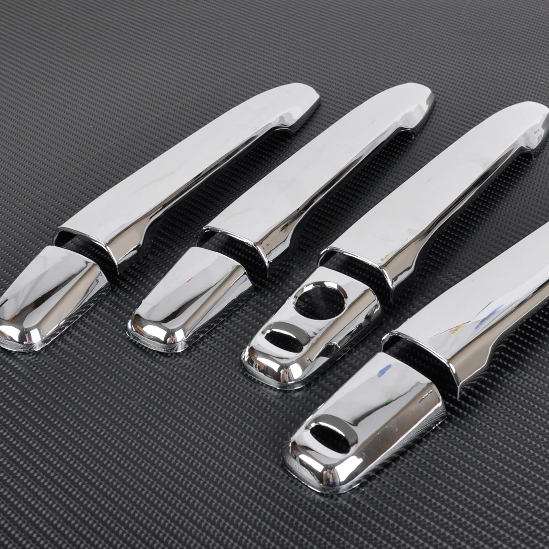 beler font b Car b font Chrome Door Handle Cover with smart Key for Mitsubishi Outlander