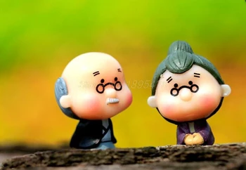 

1000Pair Old Granny fairy garden gnome animals/moss terrarium home desktop decor/crafts/bonsai/doll house/miniatures