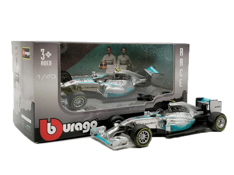 Bburago F1 модель автомобиля 1:43 формула один гоночная команда RB9 AMG W05 литья под давлением миниатюрный гоночный автомобиль