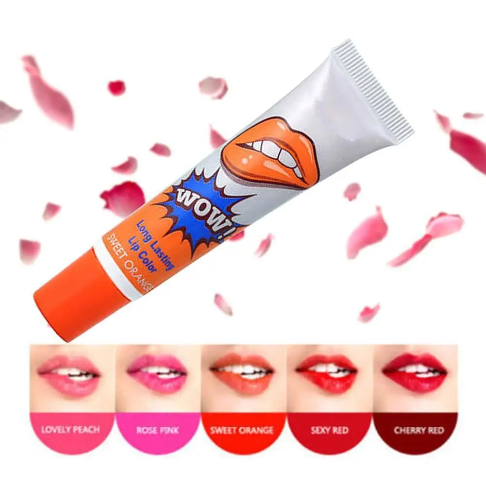 

Waterproof Peel Off Lipstick Mask Tint Pack TATTOO Lip Gloss Long Lasting Lipsticks Romatic Womens Lip Tinted Lip Balm Orange