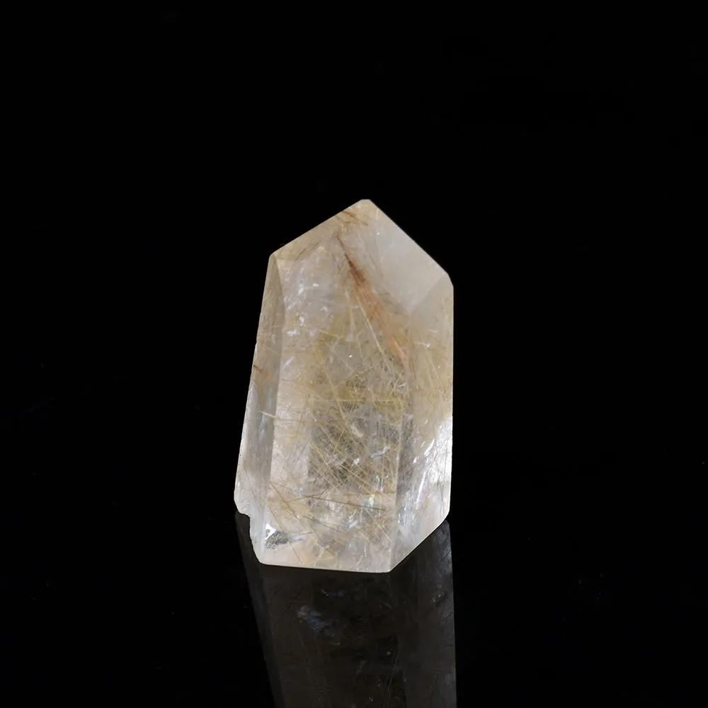 

Natural haircrystalCrystal Six Prism Quartz Wand For Healing Single Tip Column Terminated Points Crystal For Home Decor Gift A28