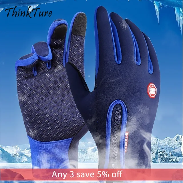 US $8.50 Winter Touch Screen Heated Ski Gloves Windproof Rainproof Tactical Motorcycle Skiing Cycling Snowbo