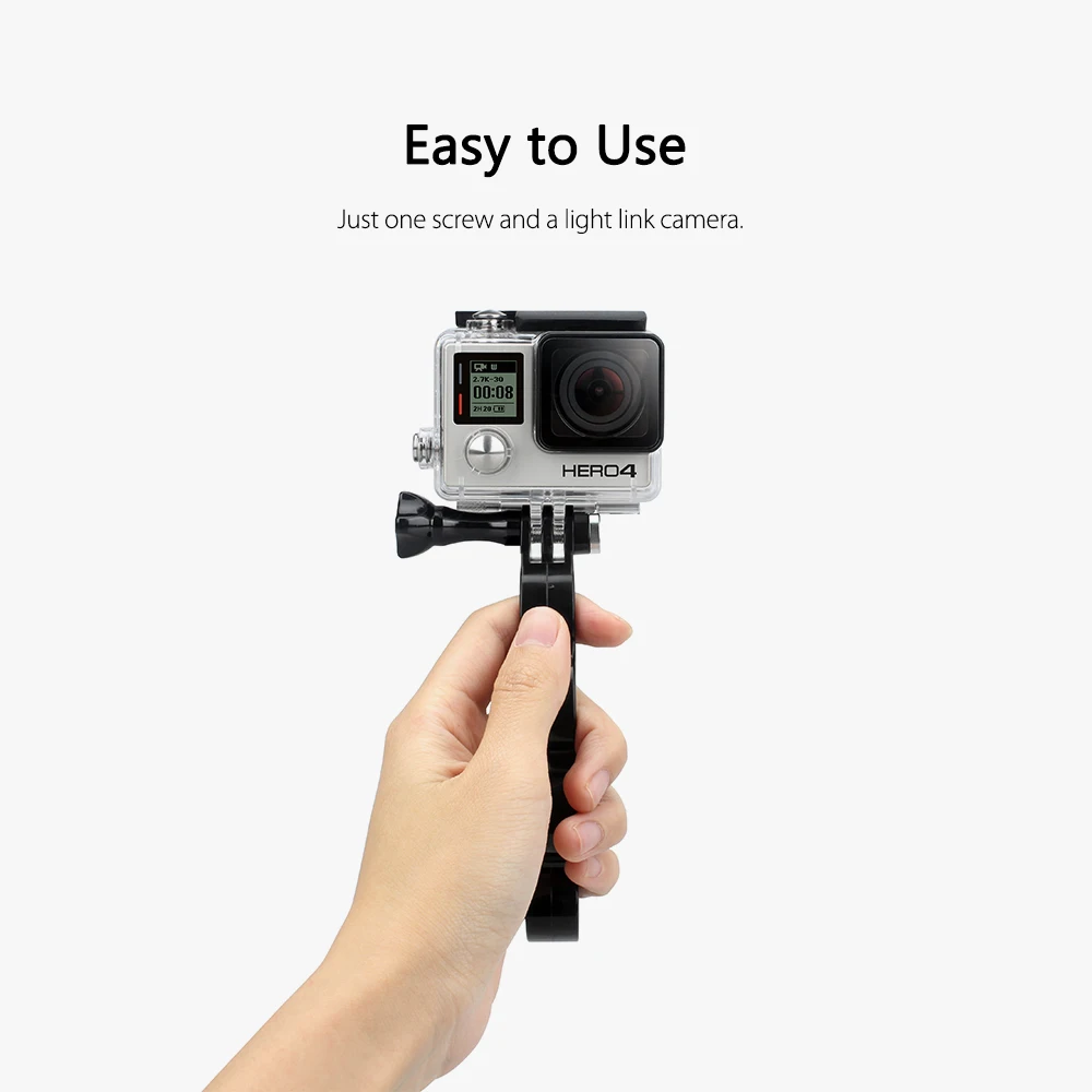 Vamson для Go pro Аксессуары Пластиковые костяшки держатель для пальцев с винтом для большого пальца для GoPro Hero 7 6 4 5 для Xiaomi для Yi 4K VP410