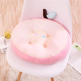 Peach Фрукты подушки для растений алмаз/восьмиугольник/круглая форма сиденье подушки плюшевые подушки диван стул Декор 10 видов Киви/клубника/Catus - Цвет: Peach