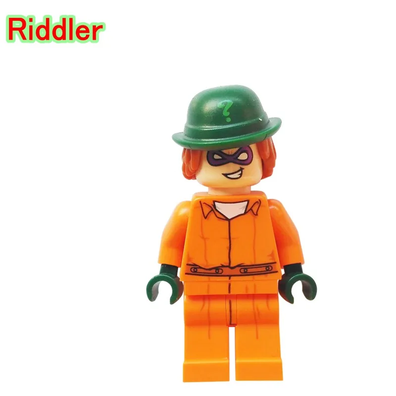 

The Riddler Mini Dolls Single Legoing Superheroes The Batman Movie Arkham Asylum 70912 Building Blocks Toys For Children PG142