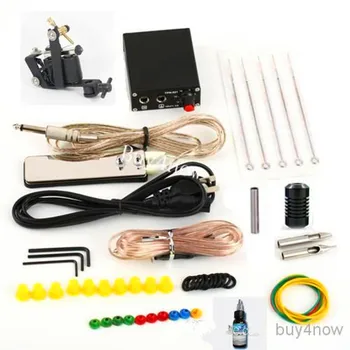 

High Quality Whole Set Professional Coils Guns Machine Kits with Power Supply Ink Disposable Needles for Beginner