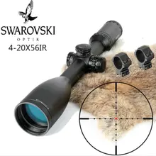 Имитация Swarovskl 4-20x56 SFIR RifleScopes Mil Dot glass F40-1 прицелы для охотничьей винтовки Сделано в Китае