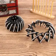 Жемчуг со стразами красочный бутон создатель захвата волос булочка заколки для волос аксессуары и клипсы для волос для женщин девушек ободок