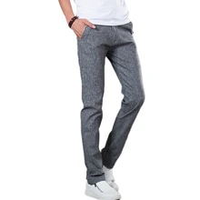 Маленькие Стрейчевые брюки мужские осенние деловые повседневные мужские костюмные брюки