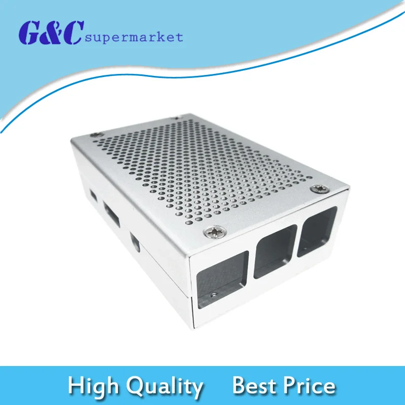 

New Aluminum Alloy Metal Shell Case Box for RPi Raspberry Pi 3 2 Model B+
