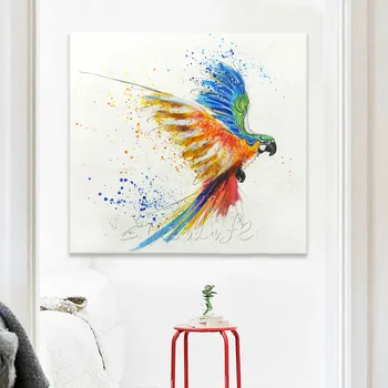 

Oil painting On Canvas Wall Pictures Paintings For Living Room Wall Art Canvas Pop art parrot modern abstract hand painted