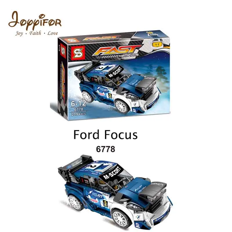 Joyyifor Sports Car Porsche 919GT3 Ford Mustang Model Building Blocks Minifigur LegoINGlys Children Toys for Children kids Gift