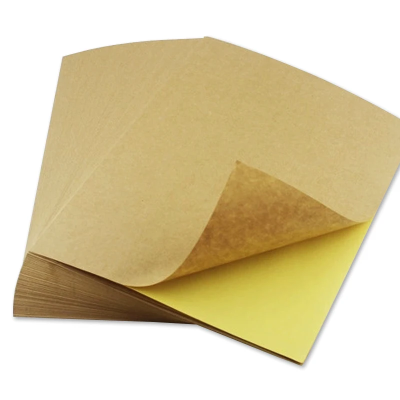 Amazon этикетка FBA матовая a4 SKU/штрих-код этикетки для принтера 50 листов Термальность почтовая этикетка 4х6 стеклянная рамка для 4XL почтовый адрес печать - Цвет: A4 Kraft 50 sheets