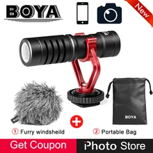 

BOYA BY-MM1 Cardioid Compact Universal Microphone for Smartphones SLR Camera Camcorders Audio Recorders PC Audio Video Recording