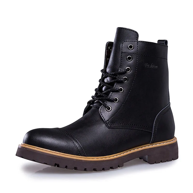 

WolfWho Martin Boots Men Shoes High Quality Genuine leather Autumn Men Boots Winter Waterproof Outdoor Working Boots
