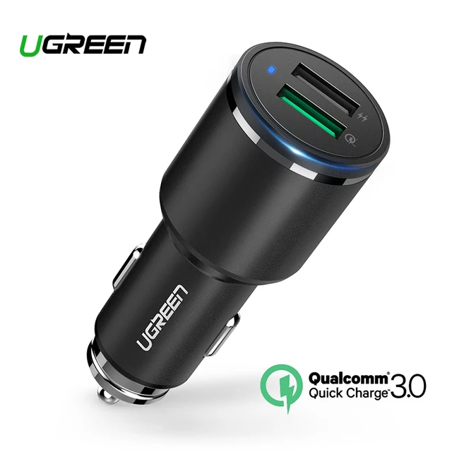 Best Price Ugreen Car Charger Dual USB Quick Charge 3.0 for iPhone X 8 QC 3.0 Car-Charger for Samsung Galaxy S9 Fast Phone Charger for LG Best Price Ugreen Car Charger Dual USB Quick Charge 3.0 for iPhone X 8 QC 3.0 Car-Charger for Samsung Galaxy S9 Fast Phone Charger for LG