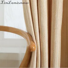 Double Chenille font b Curtain b font Cloth Stripes Shading font b Curtains b font Bedroom