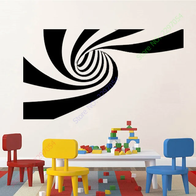 New 2 Different Designs 3D Abstract Vinyl Wall Sticker Art Wall Decal Home Decor Decoration Wall