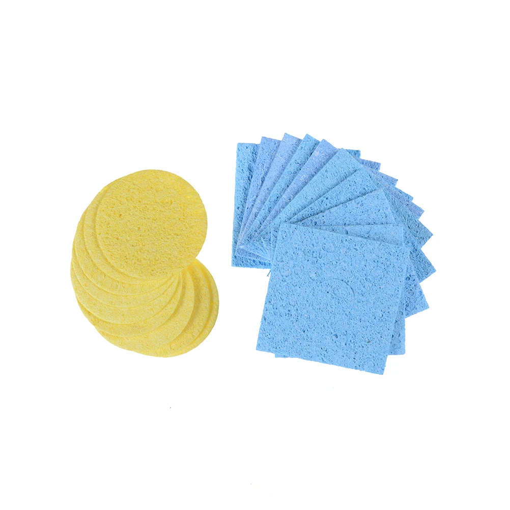 

10pcs High Temperature Welding Sponge Soldering Iron Sponge Electric Welding Cleaner Cleaning Pads Cleaning Sponge