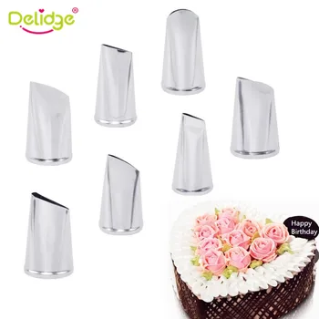 

Delidge 7pcs/set Rose Nozzle Pastry Tools Cake Set Decorating Tips Cream Icing Piping Fondant Fondant Decorating Tools