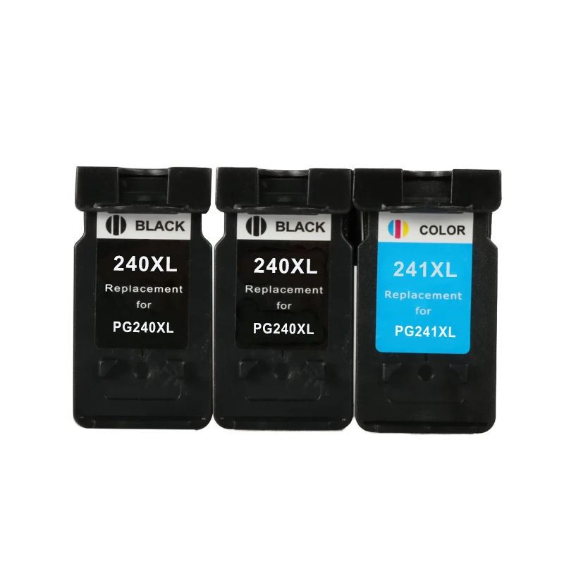 3Pcs PG240 PG 240 CL241 XL ink cartridge Compatible for Canon PG 240 CL