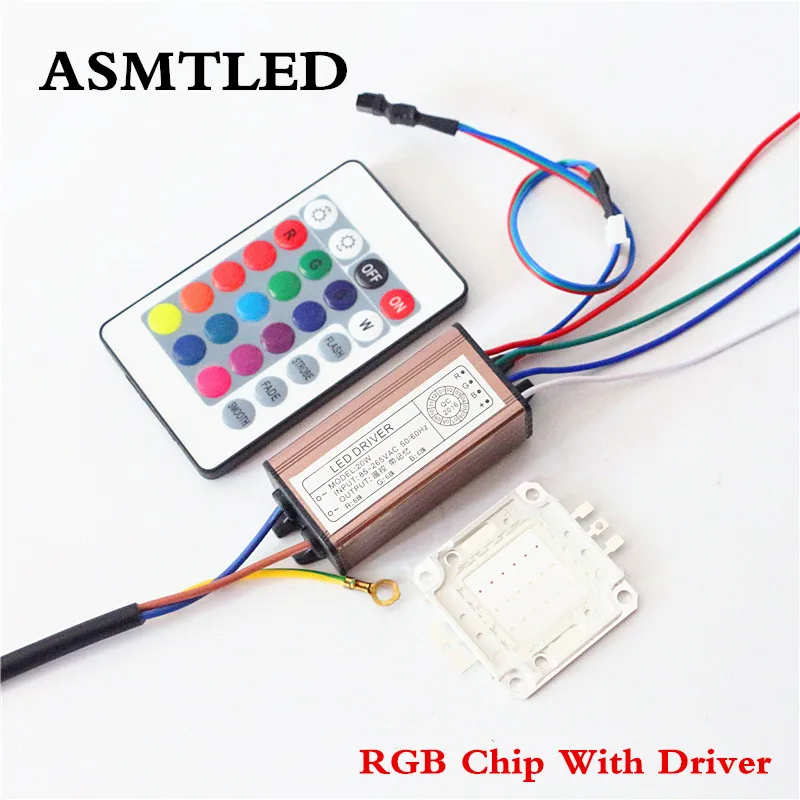

ASMTLE Real Full Watt 10W 20W 30W 50W 100W High Power COB LED lamp Chips Bulb with LED Driver For DIY Floodlight Spot light Lawn