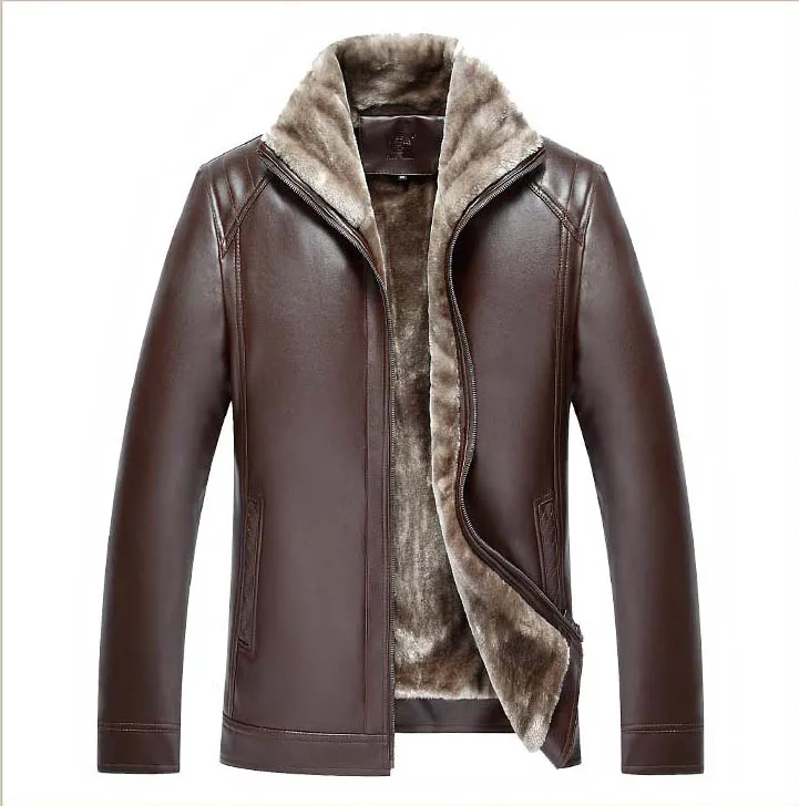 YYJ0021 Fashion Men's Leather Jackets And Coats Suit Collar Leather Jackets Men Slim Clothing Soft Faux Leather Clothes For Man