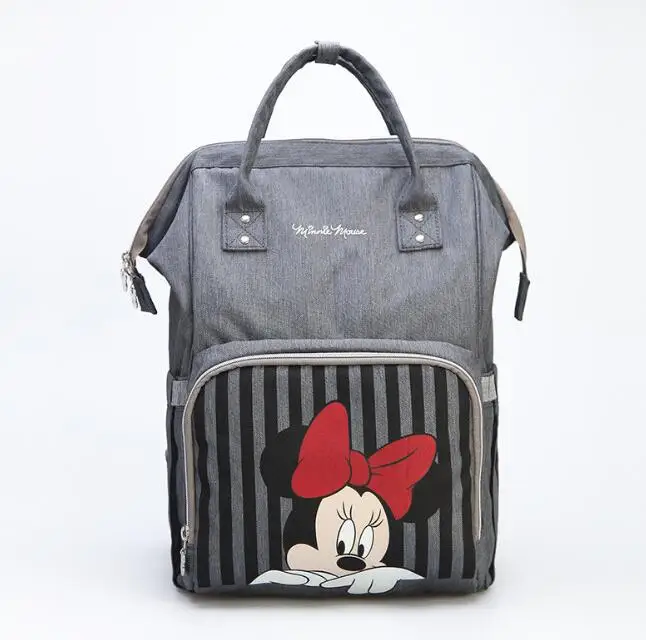 Многофункциональная сумка для подгузников disney, рюкзак "Микки", большая сумка для подгузников для беременных, дорожная сумка для мамы и ребенка с Минни