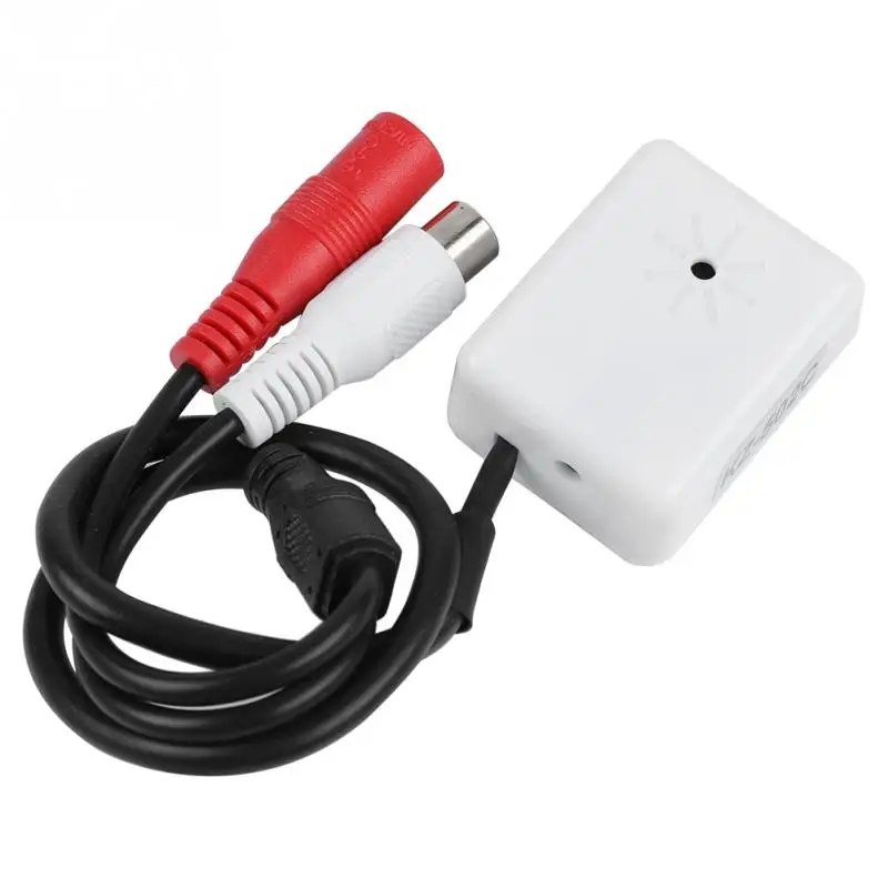 

Mini Audio CCTV Microphone Cable Monitoring Sound Pickup for Security DRV