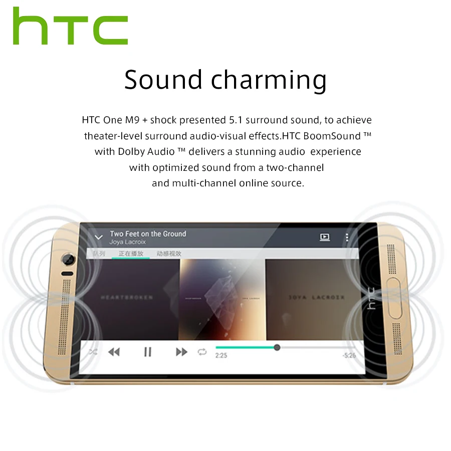 T-Mobile версия htc один M9 плюс M9pw, 4G, LTE мобильный телефон, четыре ядра, 2,2 ГГц, 3 Гб оперативной памяти, Оперативная память 32 GB Встроенная память 5,2 д...