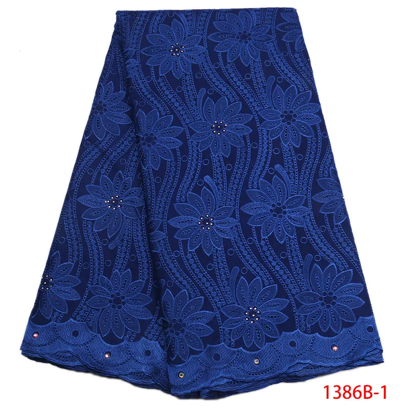 

Soft Swiss Polish Lace Fabric For Men Embroidered Eyelet Polish Voile Lace Material High Quality African Lace Fabric XZ1386B-2