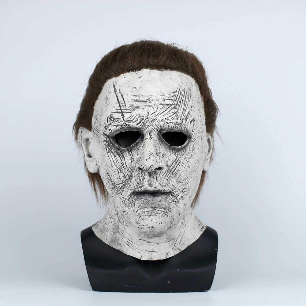 2018 Halloween Mask New Michael Myers Mask Scary Horror Halloween Handmade Mask (1)