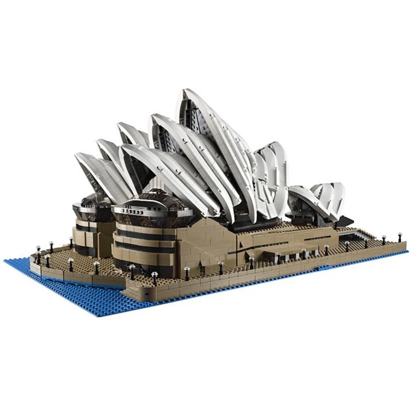 

LEPIN 17003 2989Pcs Creator Sydney Opera House Model Building Kits Minifigures Blocks Bricks Toys Compatible With 10222